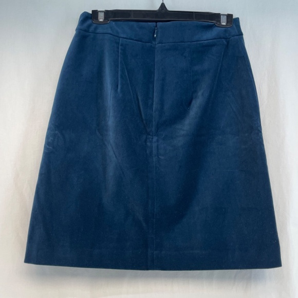 Ann Taylor Straight Skirt Velvet Blue Women’s Size 2 NEW with tag - Picture 13 of 13